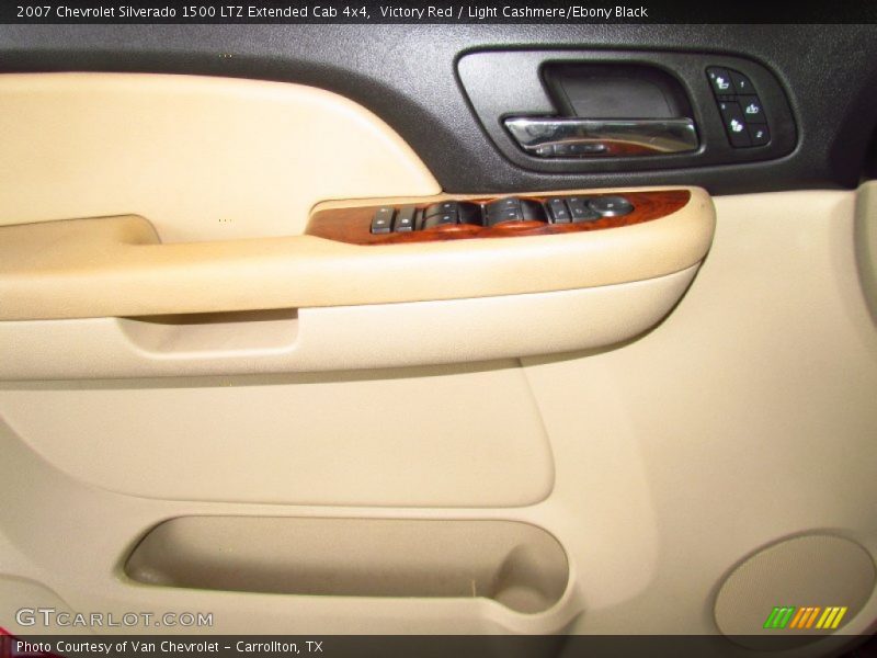Victory Red / Light Cashmere/Ebony Black 2007 Chevrolet Silverado 1500 LTZ Extended Cab 4x4
