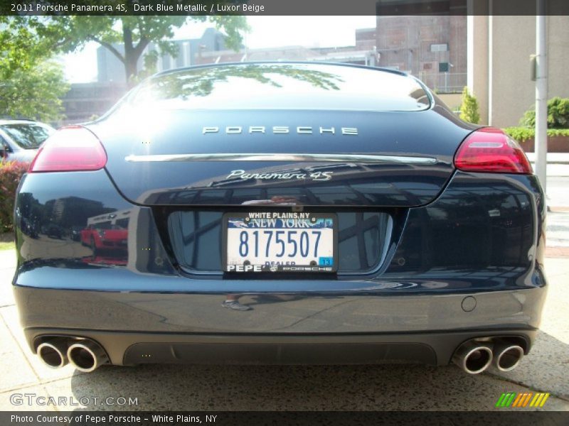 Dark Blue Metallic / Luxor Beige 2011 Porsche Panamera 4S