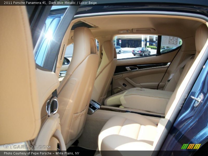 Dark Blue Metallic / Luxor Beige 2011 Porsche Panamera 4S