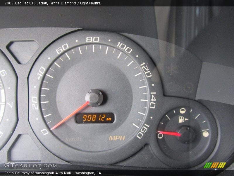 White Diamond / Light Neutral 2003 Cadillac CTS Sedan