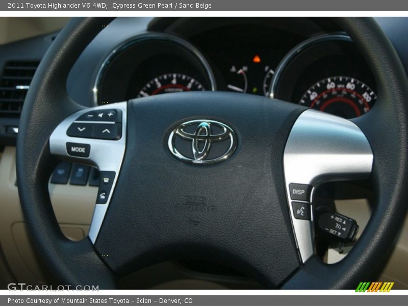 Cypress Green Pearl / Sand Beige 2011 Toyota Highlander V6 4WD