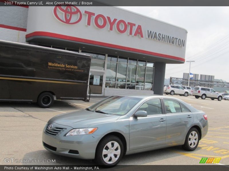 Aloe Green Metallic / Bisque 2007 Toyota Camry LE