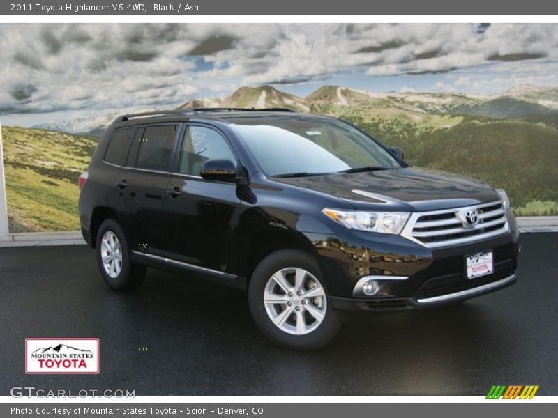 Black / Ash 2011 Toyota Highlander V6 4WD