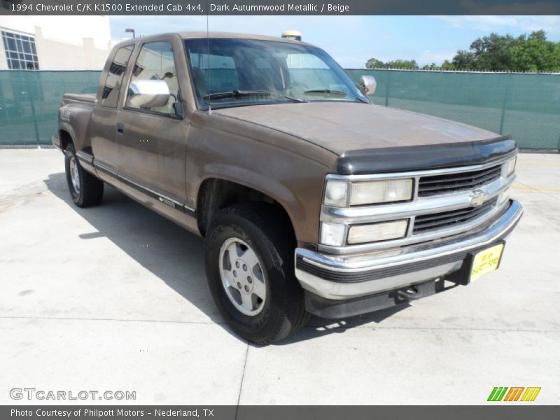 Dark Autumnwood Metallic / Beige 1994 Chevrolet C/K K1500 Extended Cab 4x4