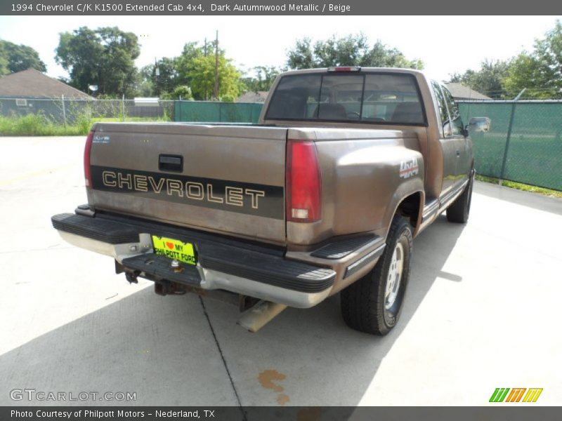 Dark Autumnwood Metallic / Beige 1994 Chevrolet C/K K1500 Extended Cab 4x4