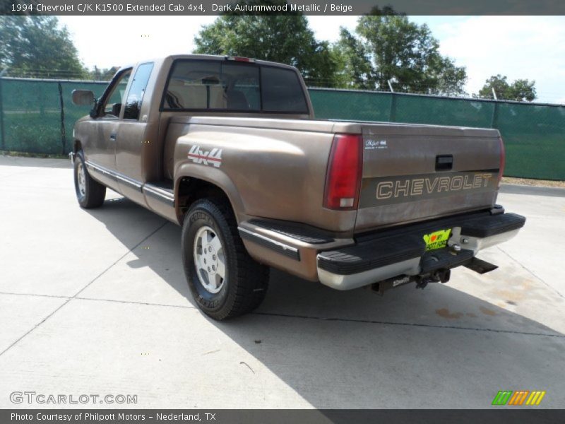 Dark Autumnwood Metallic / Beige 1994 Chevrolet C/K K1500 Extended Cab 4x4
