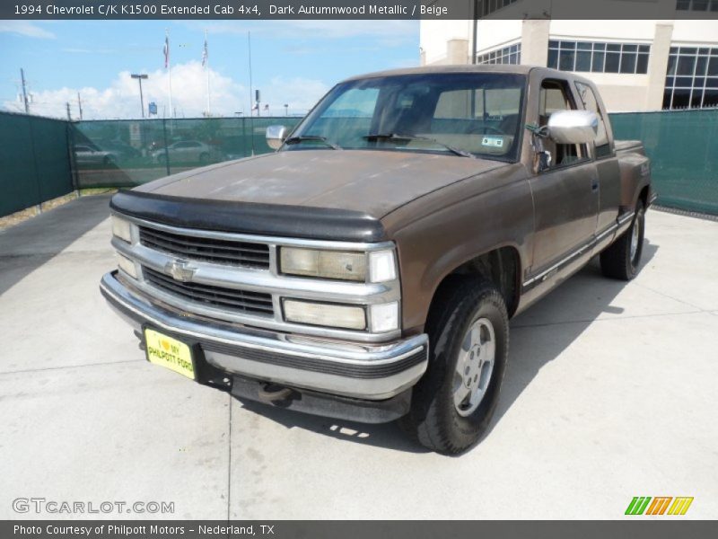 Dark Autumnwood Metallic / Beige 1994 Chevrolet C/K K1500 Extended Cab 4x4