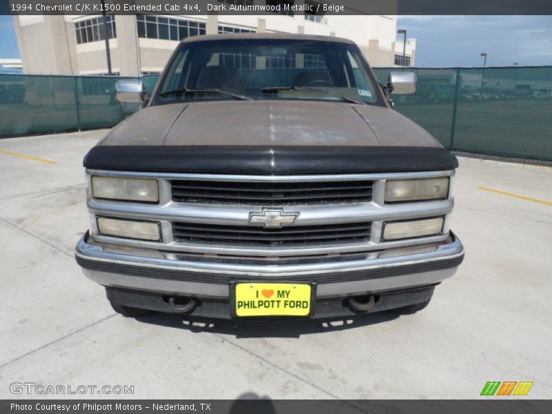 Dark Autumnwood Metallic / Beige 1994 Chevrolet C/K K1500 Extended Cab 4x4