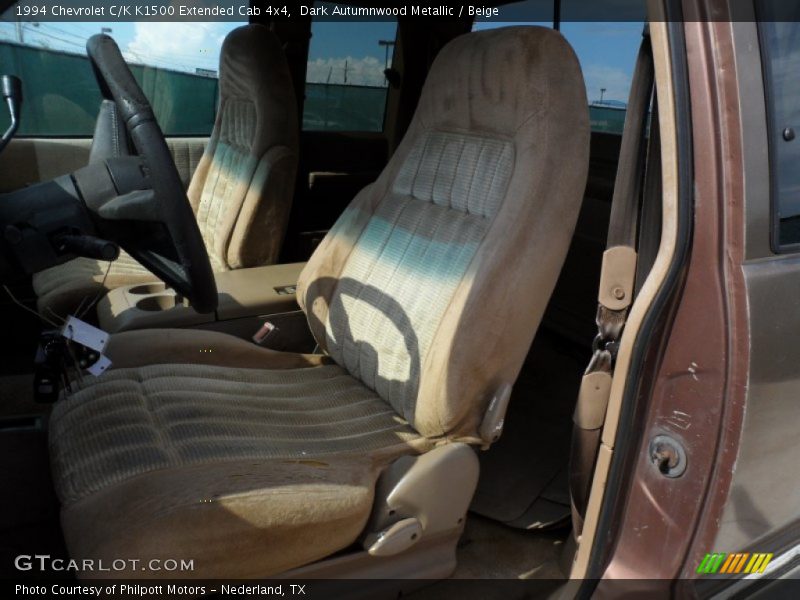 Dark Autumnwood Metallic / Beige 1994 Chevrolet C/K K1500 Extended Cab 4x4