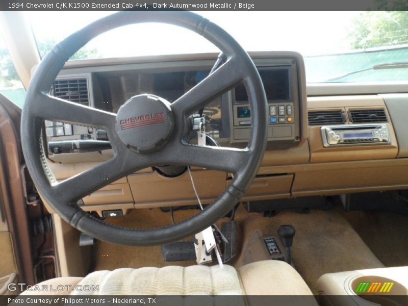 Dark Autumnwood Metallic / Beige 1994 Chevrolet C/K K1500 Extended Cab 4x4
