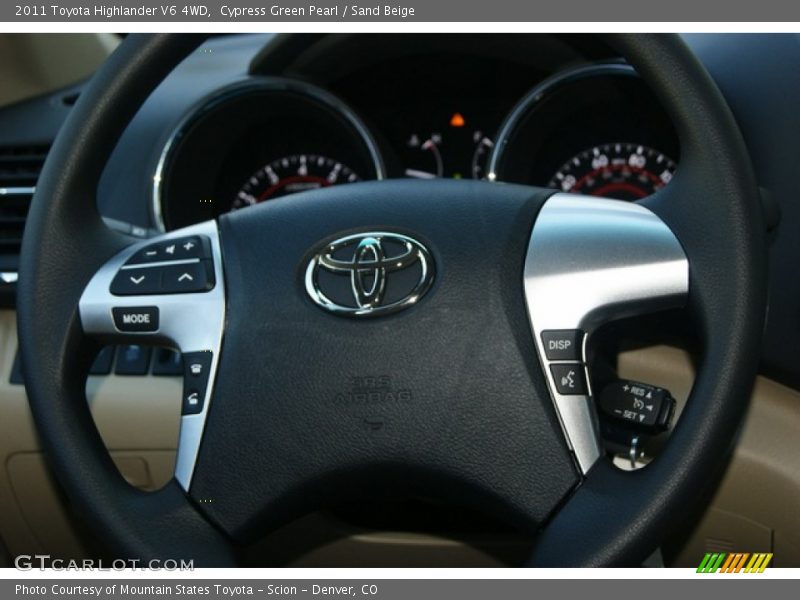 Cypress Green Pearl / Sand Beige 2011 Toyota Highlander V6 4WD