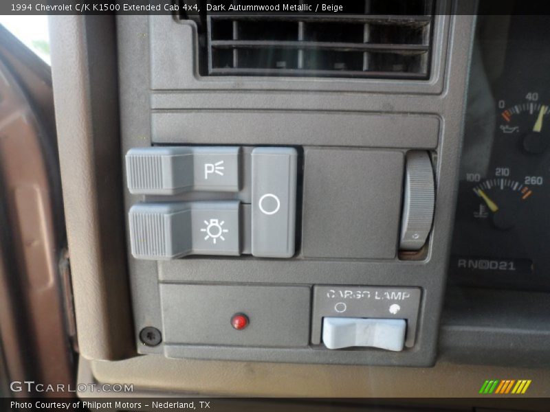 Dark Autumnwood Metallic / Beige 1994 Chevrolet C/K K1500 Extended Cab 4x4