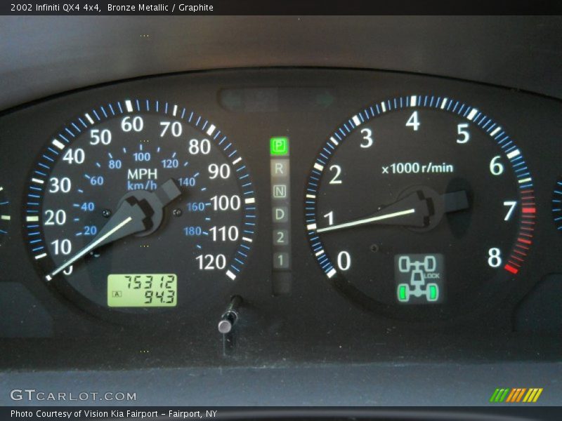 Bronze Metallic / Graphite 2002 Infiniti QX4 4x4