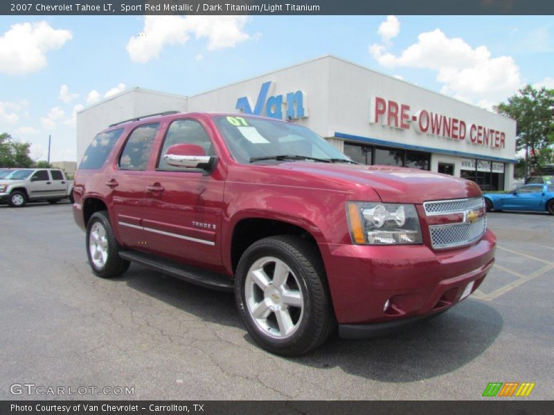 Sport Red Metallic / Dark Titanium/Light Titanium 2007 Chevrolet Tahoe LT