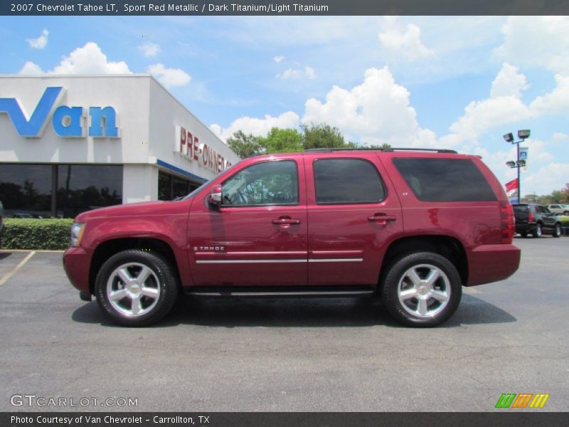Sport Red Metallic / Dark Titanium/Light Titanium 2007 Chevrolet Tahoe LT