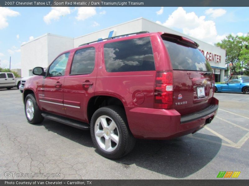 Sport Red Metallic / Dark Titanium/Light Titanium 2007 Chevrolet Tahoe LT