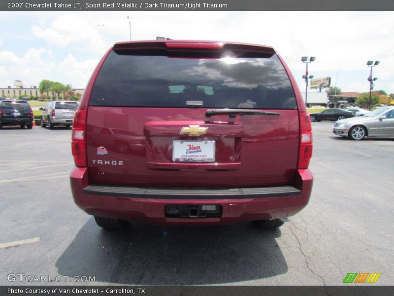 Sport Red Metallic / Dark Titanium/Light Titanium 2007 Chevrolet Tahoe LT