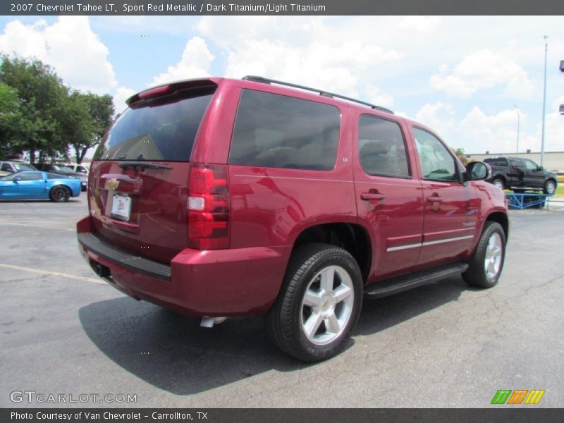 Sport Red Metallic / Dark Titanium/Light Titanium 2007 Chevrolet Tahoe LT