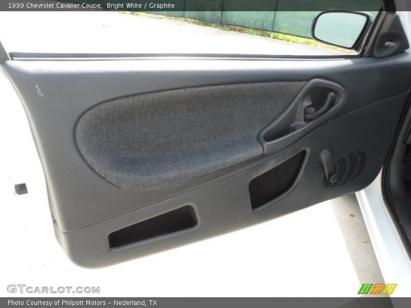Bright White / Graphite 1999 Chevrolet Cavalier Coupe