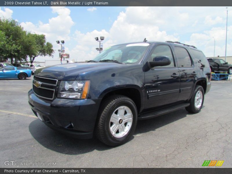 Dark Blue Metallic / Light Titanium 2009 Chevrolet Tahoe LT
