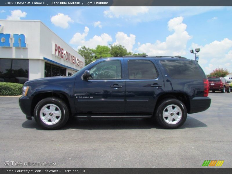 Dark Blue Metallic / Light Titanium 2009 Chevrolet Tahoe LT