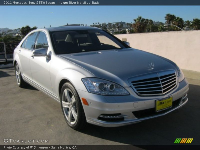 Iridium Silver Metallic / Black 2011 Mercedes-Benz S 550 Sedan