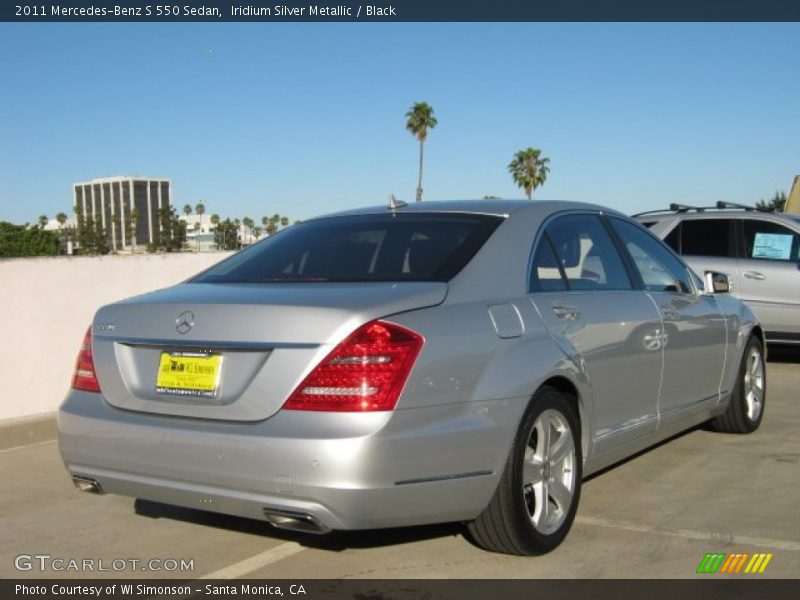 Iridium Silver Metallic / Black 2011 Mercedes-Benz S 550 Sedan