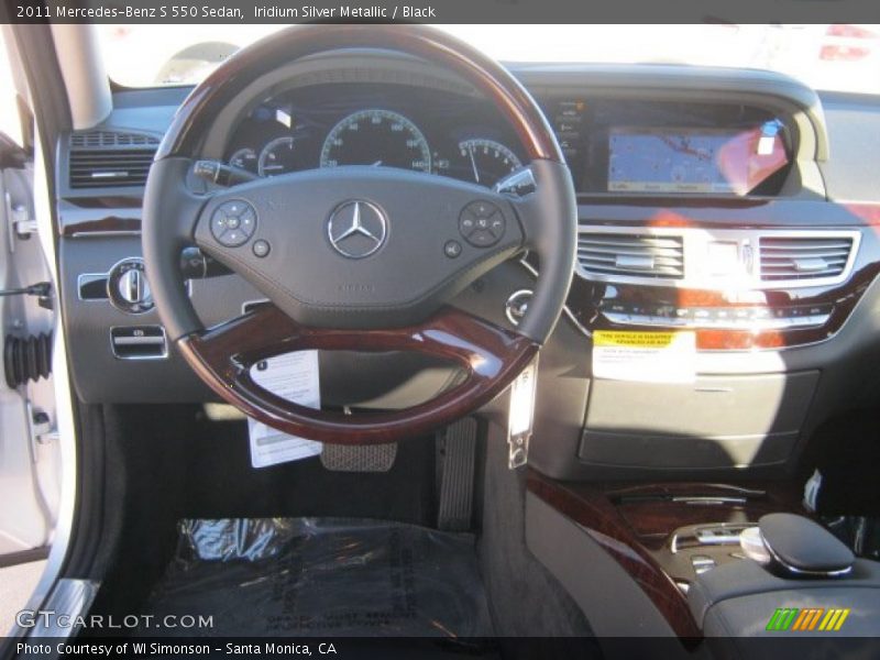 Iridium Silver Metallic / Black 2011 Mercedes-Benz S 550 Sedan
