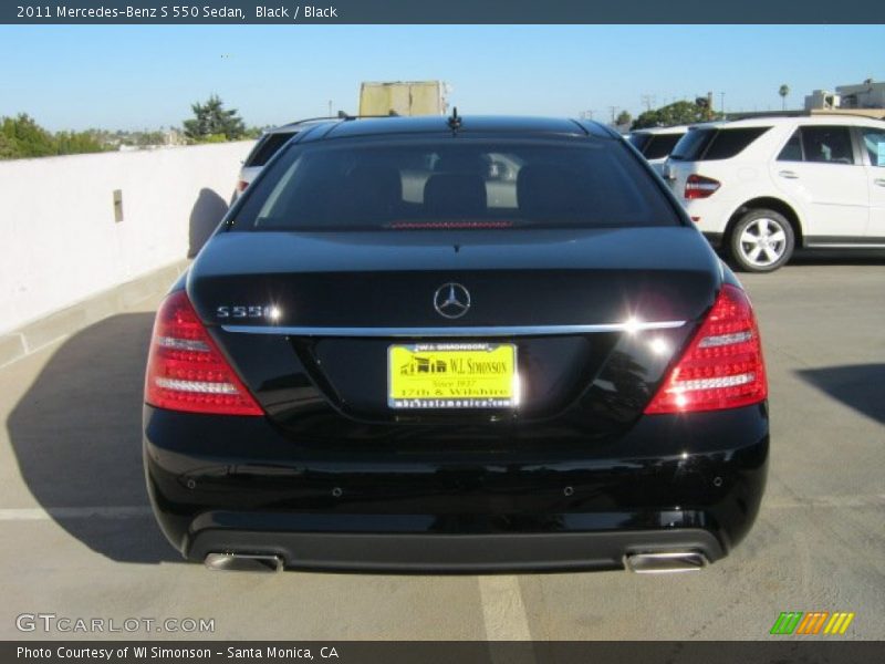 Black / Black 2011 Mercedes-Benz S 550 Sedan