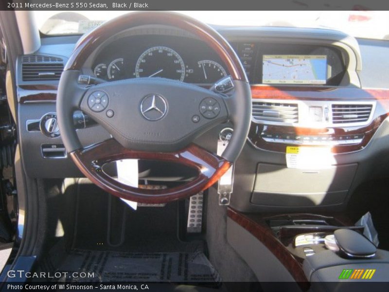 Black / Black 2011 Mercedes-Benz S 550 Sedan