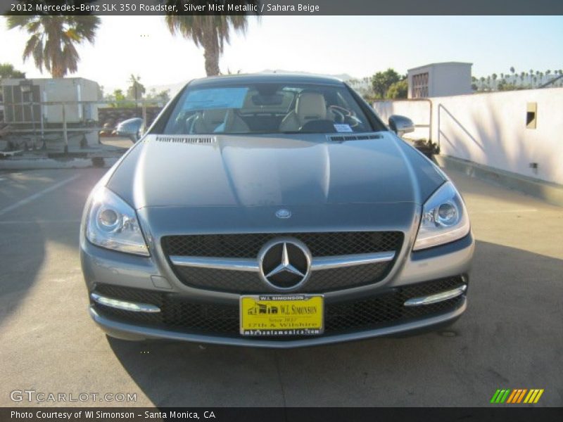 Silver Mist Metallic / Sahara Beige 2012 Mercedes-Benz SLK 350 Roadster