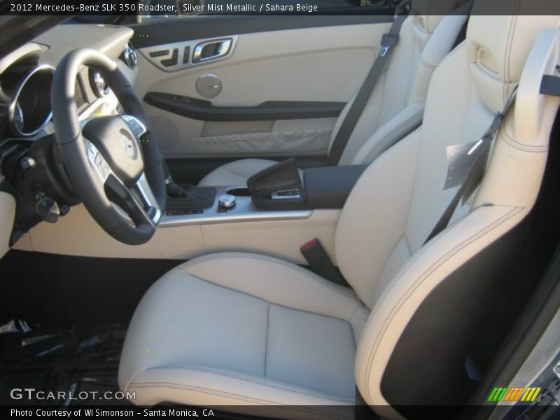Silver Mist Metallic / Sahara Beige 2012 Mercedes-Benz SLK 350 Roadster