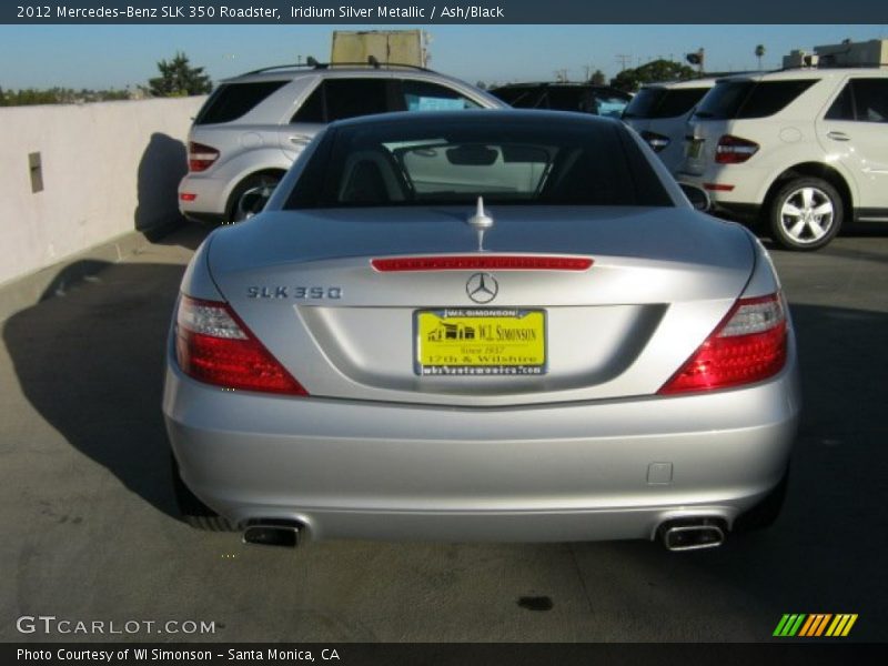 Iridium Silver Metallic / Ash/Black 2012 Mercedes-Benz SLK 350 Roadster
