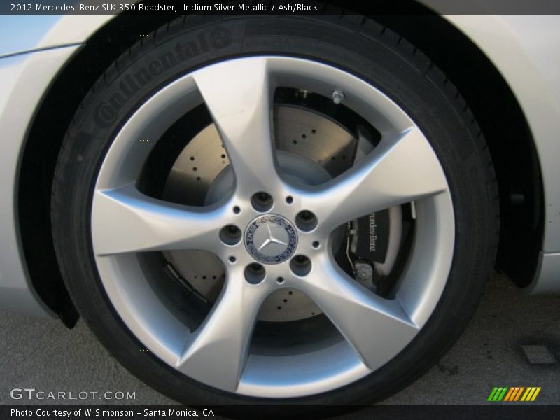 Iridium Silver Metallic / Ash/Black 2012 Mercedes-Benz SLK 350 Roadster