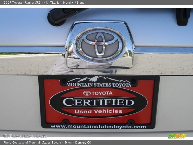 Titanium Metallic / Stone 2007 Toyota 4Runner SR5 4x4