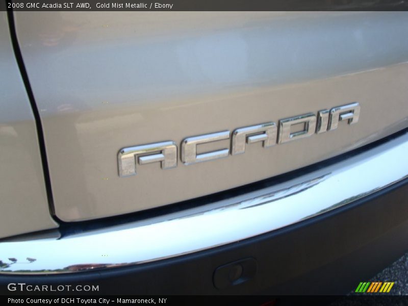 Gold Mist Metallic / Ebony 2008 GMC Acadia SLT AWD