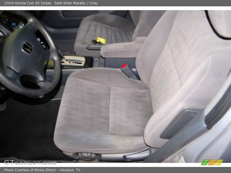 Satin Silver Metallic / Gray 2004 Honda Civic EX Sedan