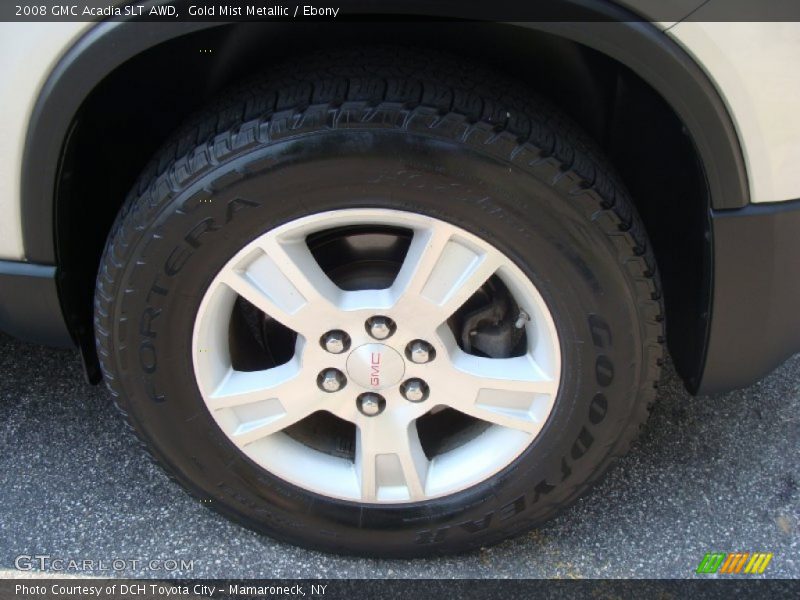 Gold Mist Metallic / Ebony 2008 GMC Acadia SLT AWD