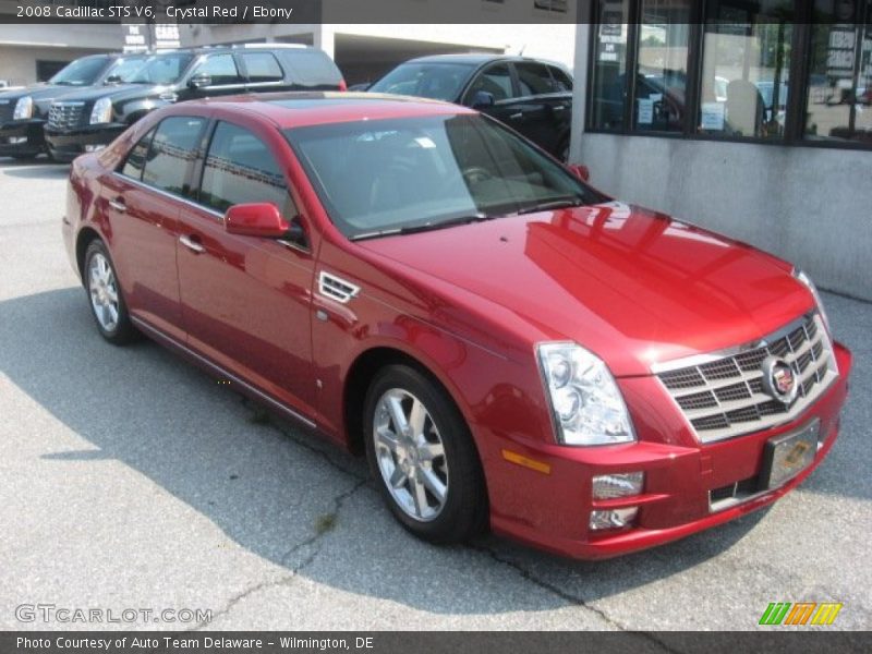 Crystal Red / Ebony 2008 Cadillac STS V6