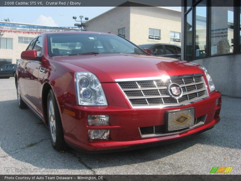 Crystal Red / Ebony 2008 Cadillac STS V6