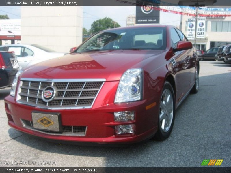 Crystal Red / Ebony 2008 Cadillac STS V6