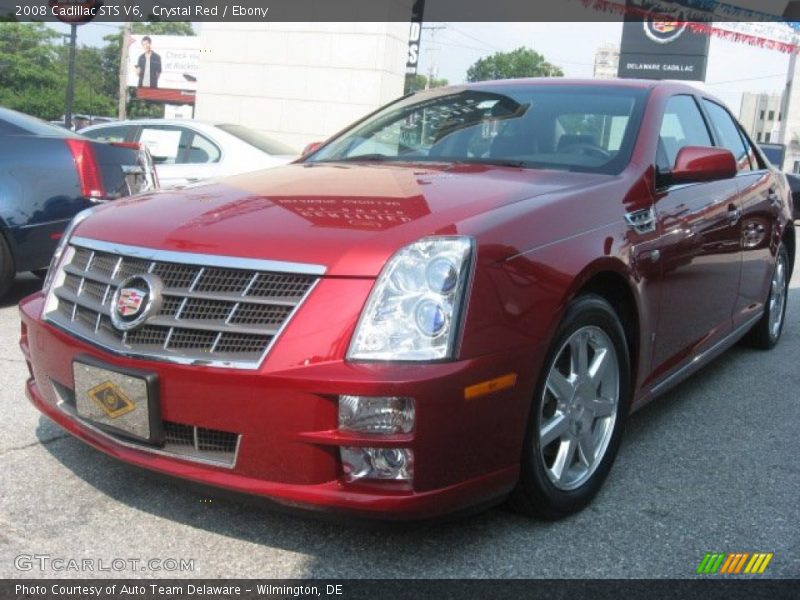 Crystal Red / Ebony 2008 Cadillac STS V6