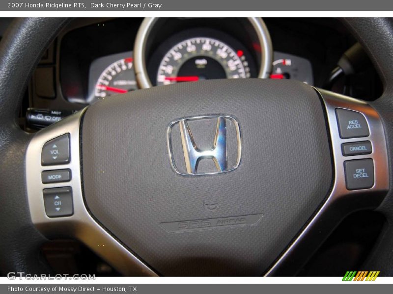 Dark Cherry Pearl / Gray 2007 Honda Ridgeline RTS