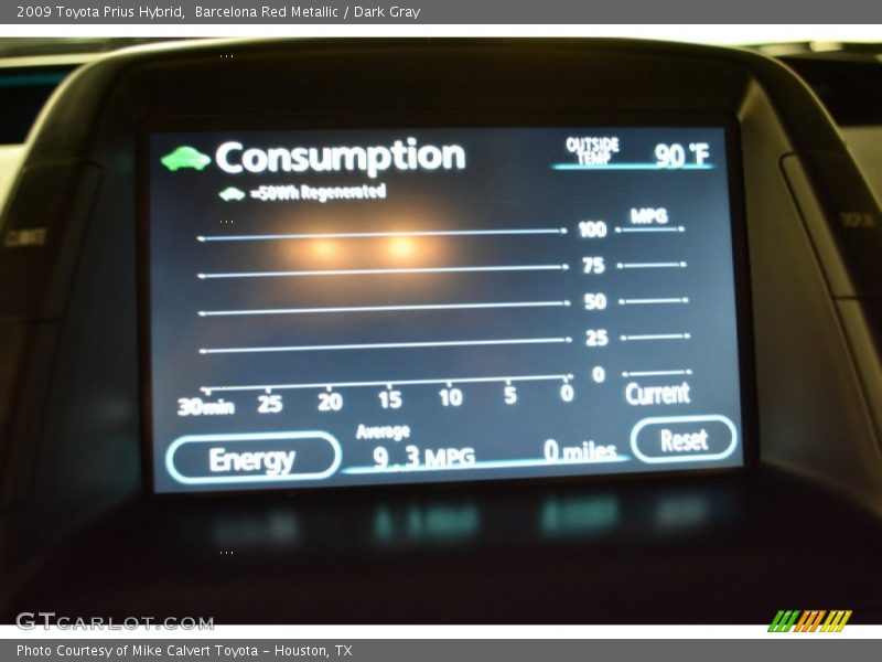 Barcelona Red Metallic / Dark Gray 2009 Toyota Prius Hybrid