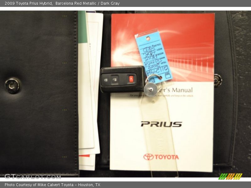 Barcelona Red Metallic / Dark Gray 2009 Toyota Prius Hybrid