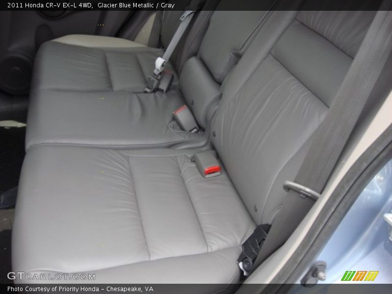 Glacier Blue Metallic / Gray 2011 Honda CR-V EX-L 4WD