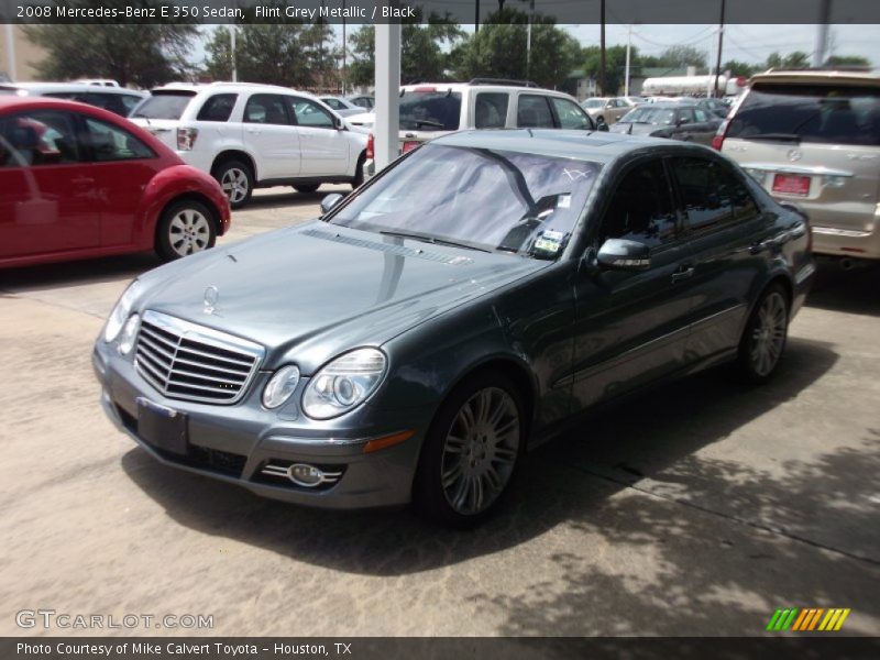 Flint Grey Metallic / Black 2008 Mercedes-Benz E 350 Sedan