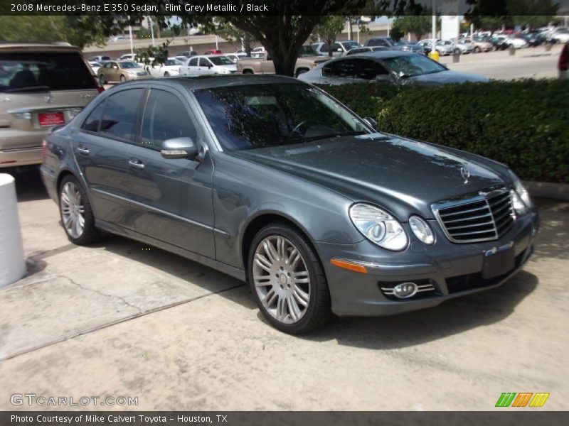 Flint Grey Metallic / Black 2008 Mercedes-Benz E 350 Sedan