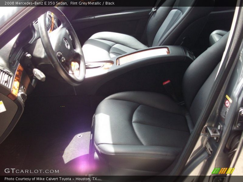 Flint Grey Metallic / Black 2008 Mercedes-Benz E 350 Sedan