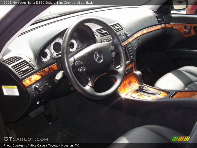 Flint Grey Metallic / Black 2008 Mercedes-Benz E 350 Sedan